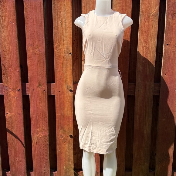 French Connection Peach Sleeveless Dress Size 0 - Picture 3 of 11